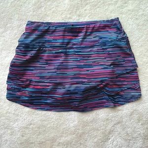 Athleta Skort Skirt striped size small